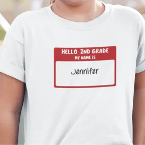 Hello 2nd Grade Youth 100% Cotton T-Shirt