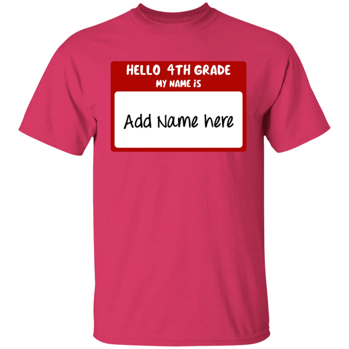 Hello 4th Grade Youth 100% Cotton T-Shirt