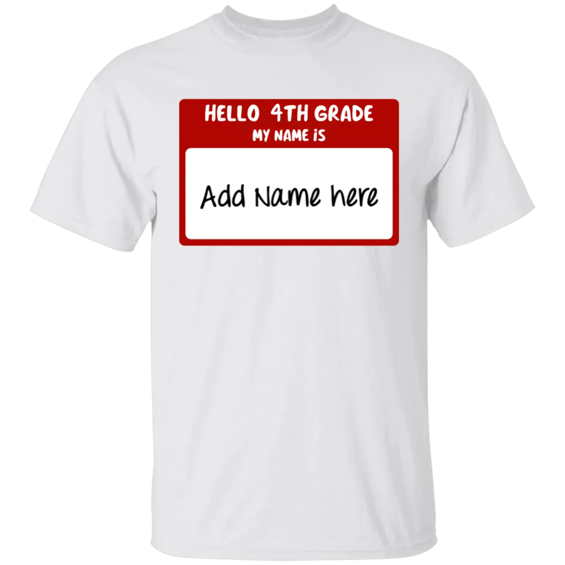 Hello 4th Grade Youth 100% Cotton T-Shirt