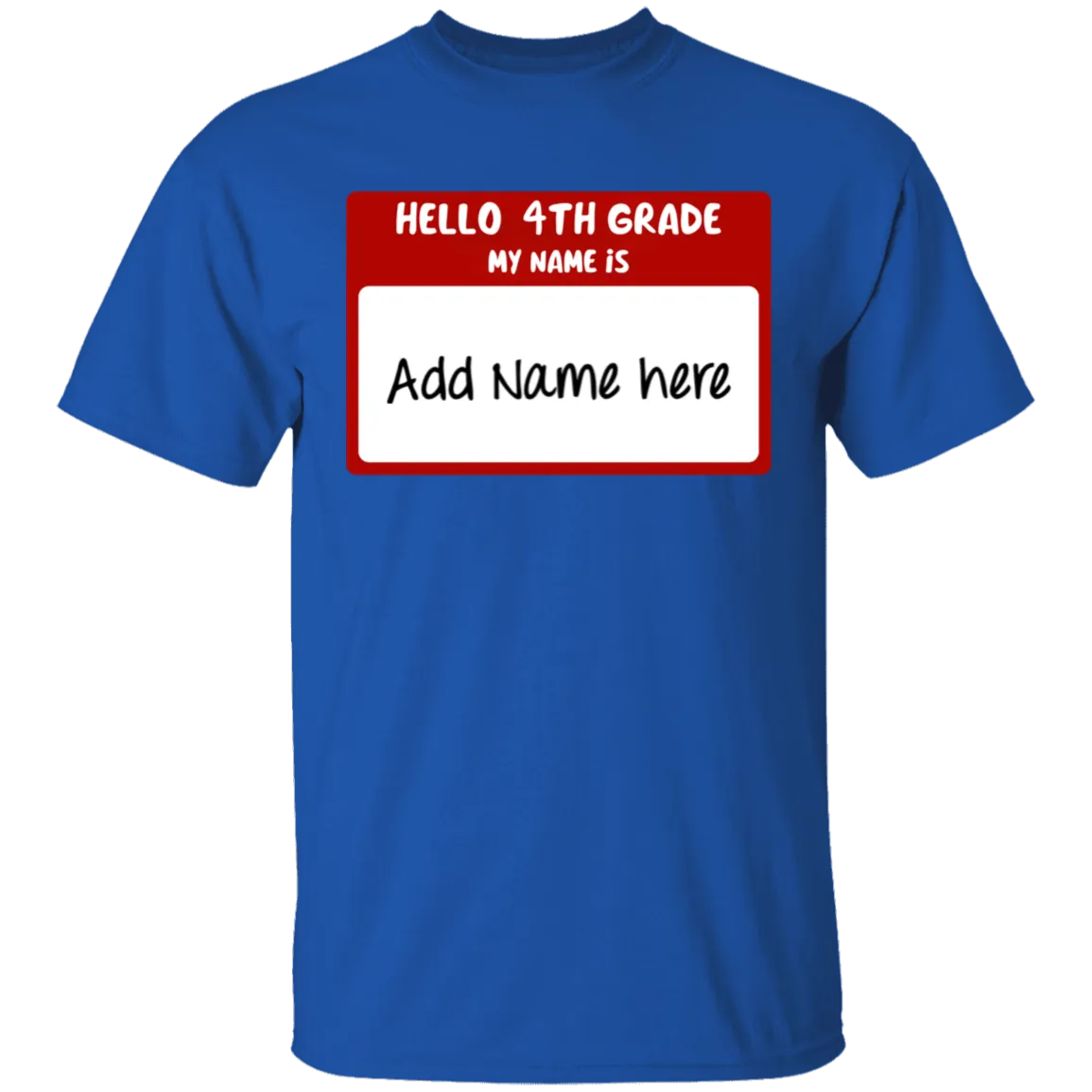 Hello 4th Grade Youth 100% Cotton T-Shirt