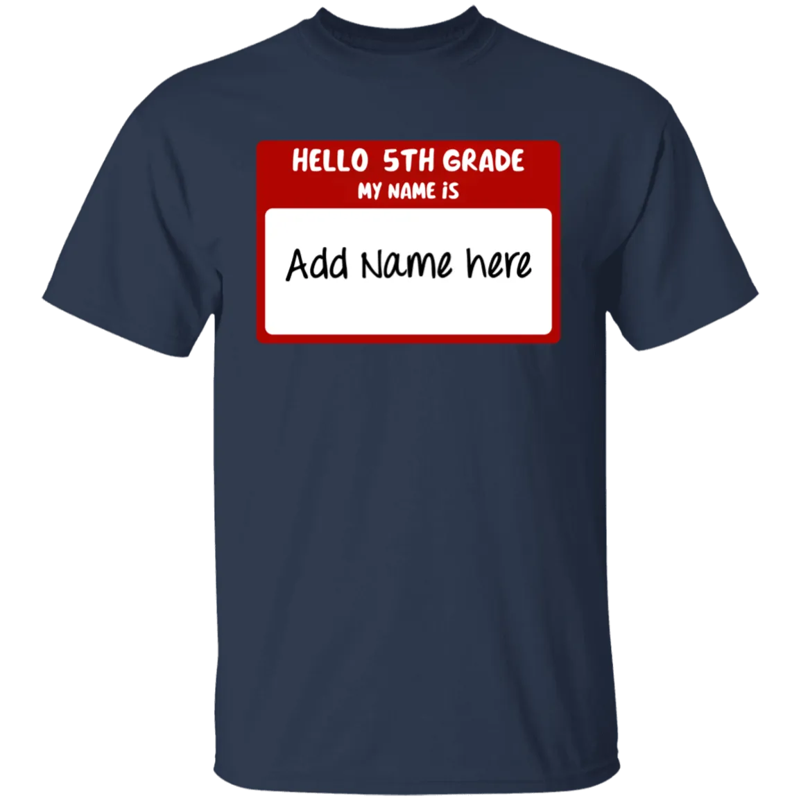 Hello 5th Grade Youth 100% Cotton T-Shirt