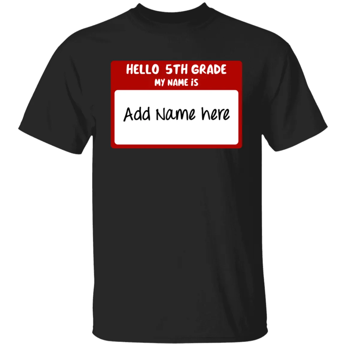 Hello 5th Grade Youth 100% Cotton T-Shirt