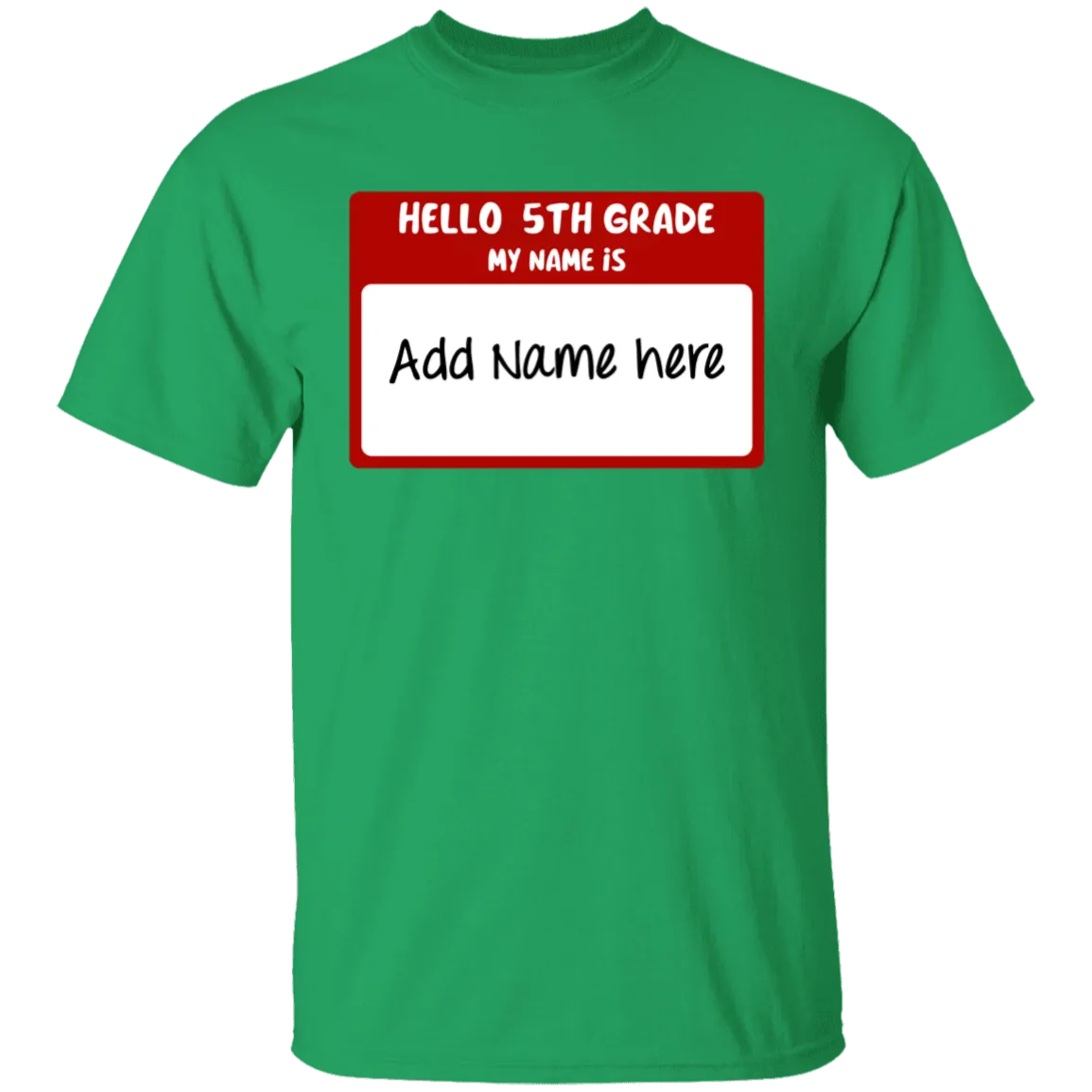 Hello 5th Grade Youth 100% Cotton T-Shirt
