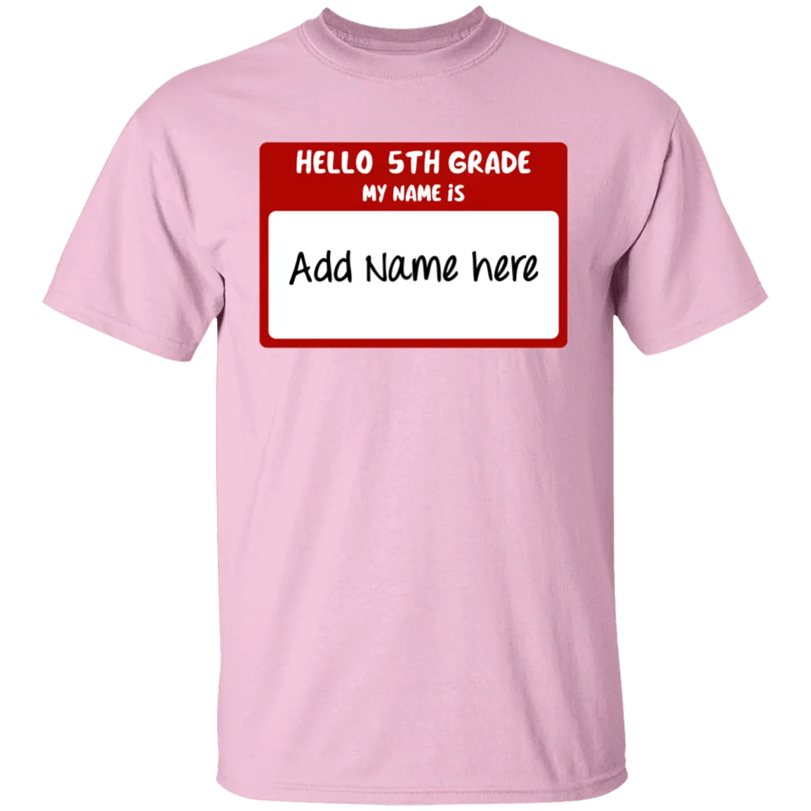 Hello 5th Grade Youth 100% Cotton T-Shirt
