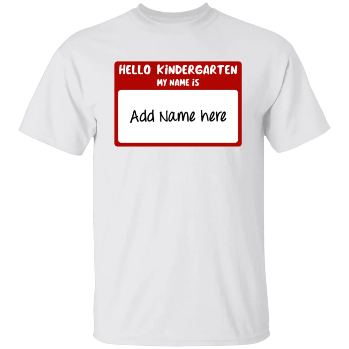 Hello Kindergarten  Youth 100% Cotton T-Shirt