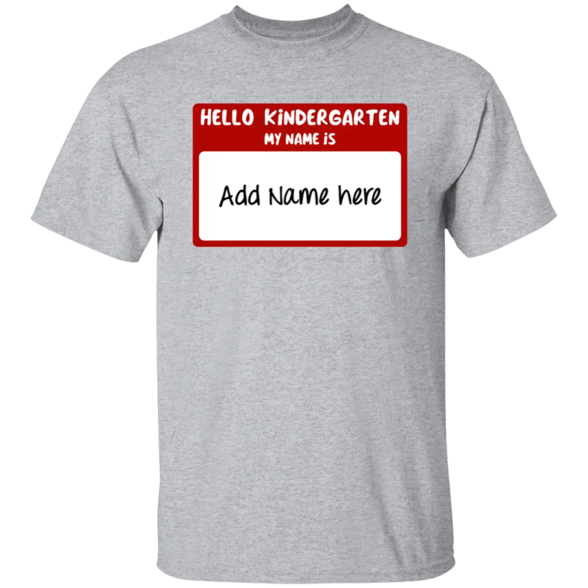 Hello Kindergarten  Youth 100% Cotton T-Shirt