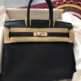 Hermès Birkin 30 Bleu Nuit/Rose Pourpre Verso Taurillon Clemence Palladium Hardware PHW
