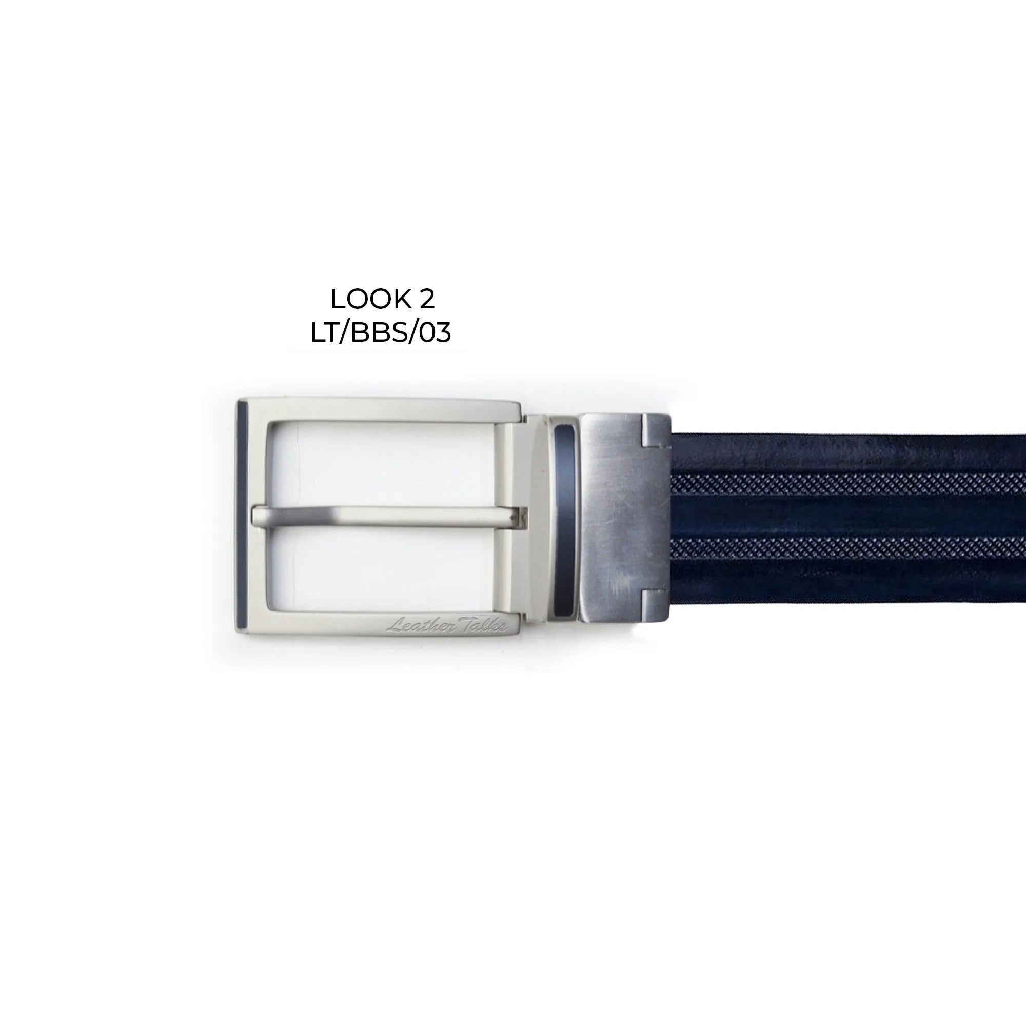Italian VT Stripe | Genuine Leather Wallet and Belt Gift Set | Wallet and Belt Combo | Plus Size Mens Belts | Colour: Blue