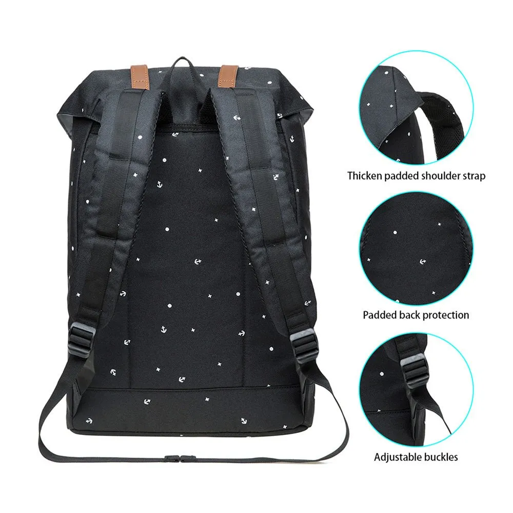 KAUKKO Backpack for city trips, EP6-10 ( Black / 11.8L )