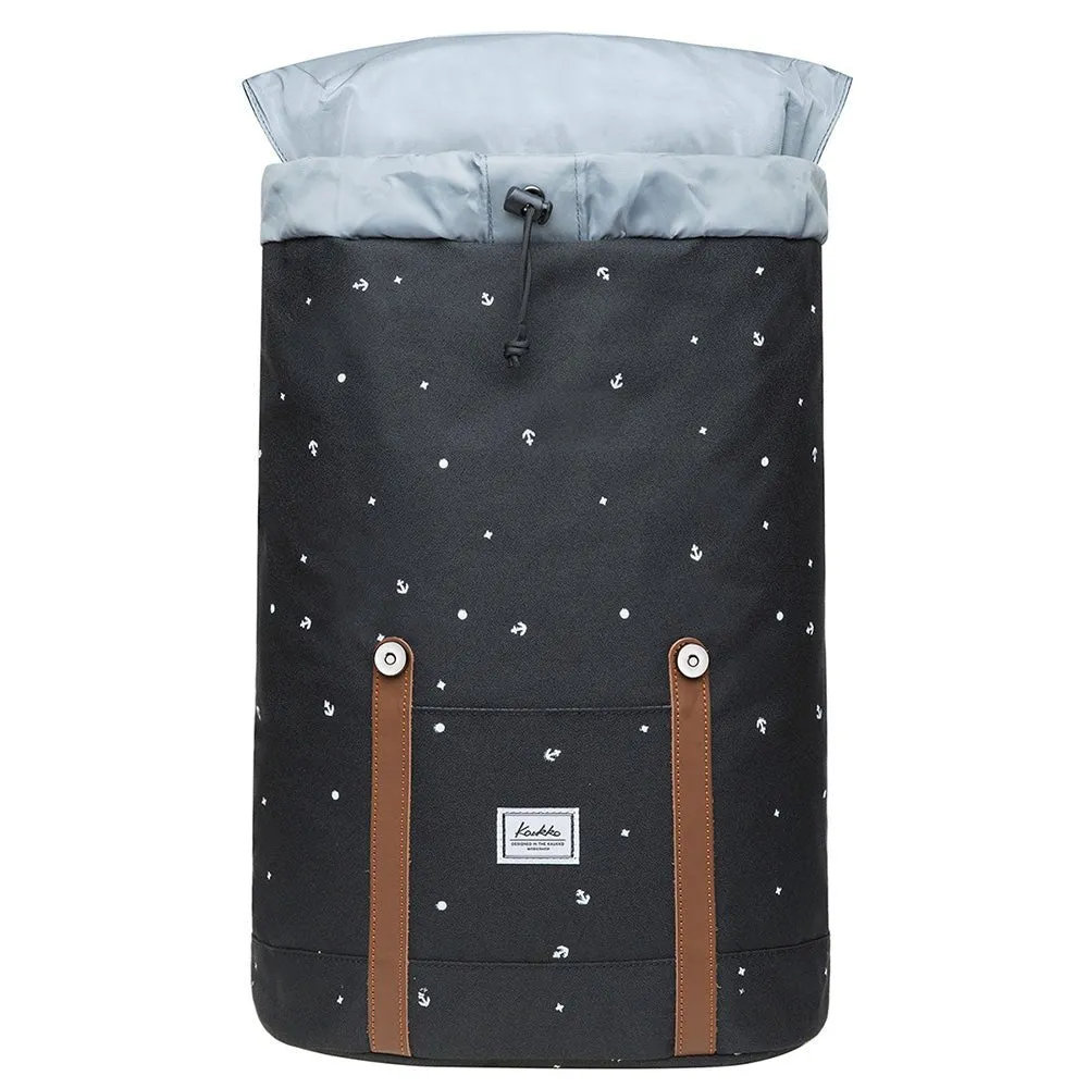 KAUKKO Backpack for city trips, EP6-10 ( Black / 11.8L )