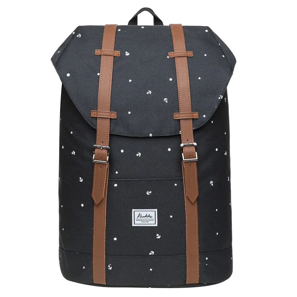 KAUKKO Backpack for city trips, EP6-10 ( Black / 11.8L )
