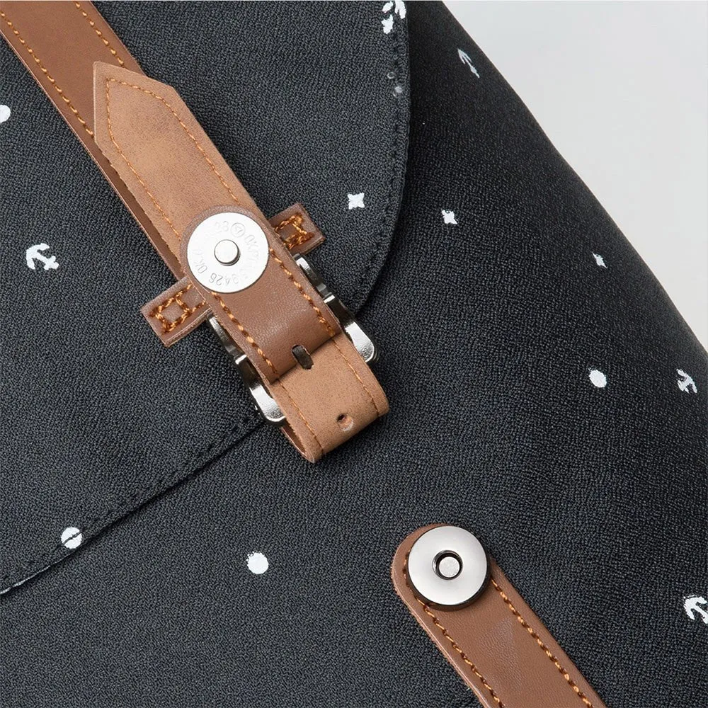 KAUKKO Backpack for city trips, EP6-10 ( Black / 11.8L )