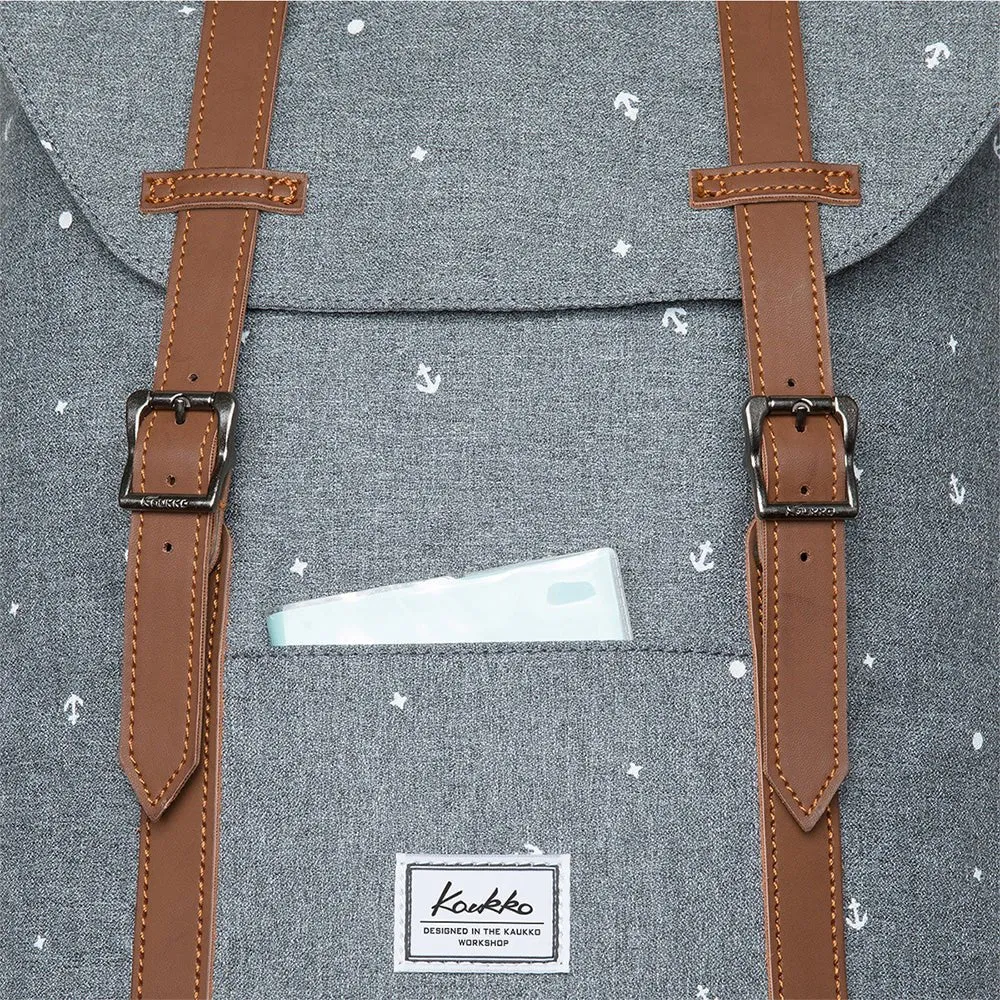 KAUKKO Backpack for city trips, EP6-10 ( Grey / 11.8L )