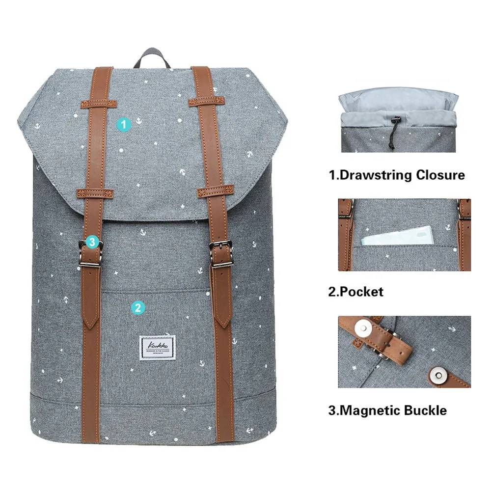 KAUKKO Backpack for city trips, EP6-10 ( Grey / 11.8L )