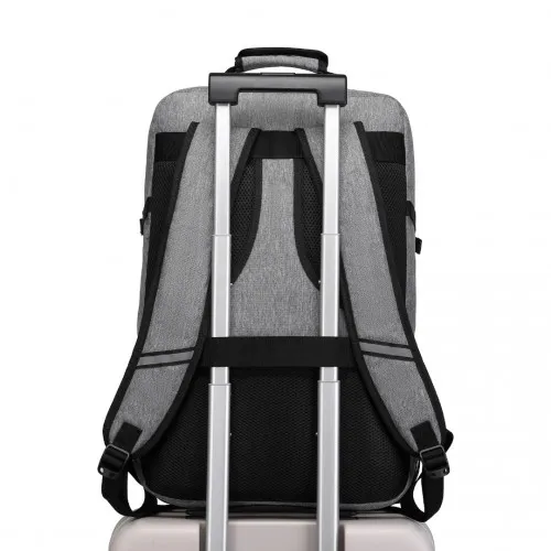 Kono Lightweight Cabin Bag Travel Business Backpack - Grey | Ideal for Travel, Business & Daily Commute | Durable & Water-Resistant