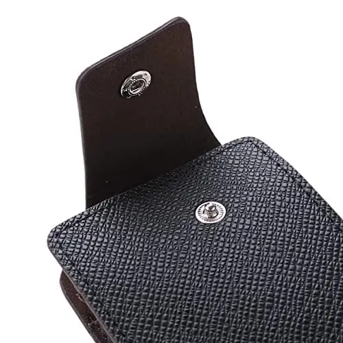 Kuber Industries Card Holder Wallet for Men Women|Debit Credit Card Holder|Wallet for Id, Visiting Card, Buisness Card|Button Closure|Black (Pack of 4)