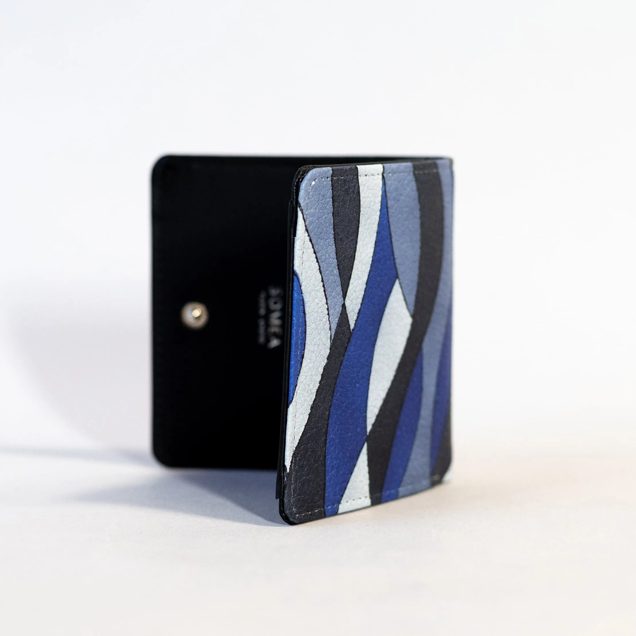 Kyo-Yuzen Leather Fold Wallet - 002