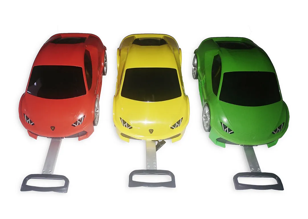 Lambo Cars Trolley Yellow / Red / Green