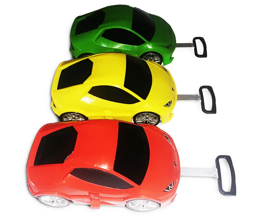 Lambo Cars Trolley Yellow / Red / Green