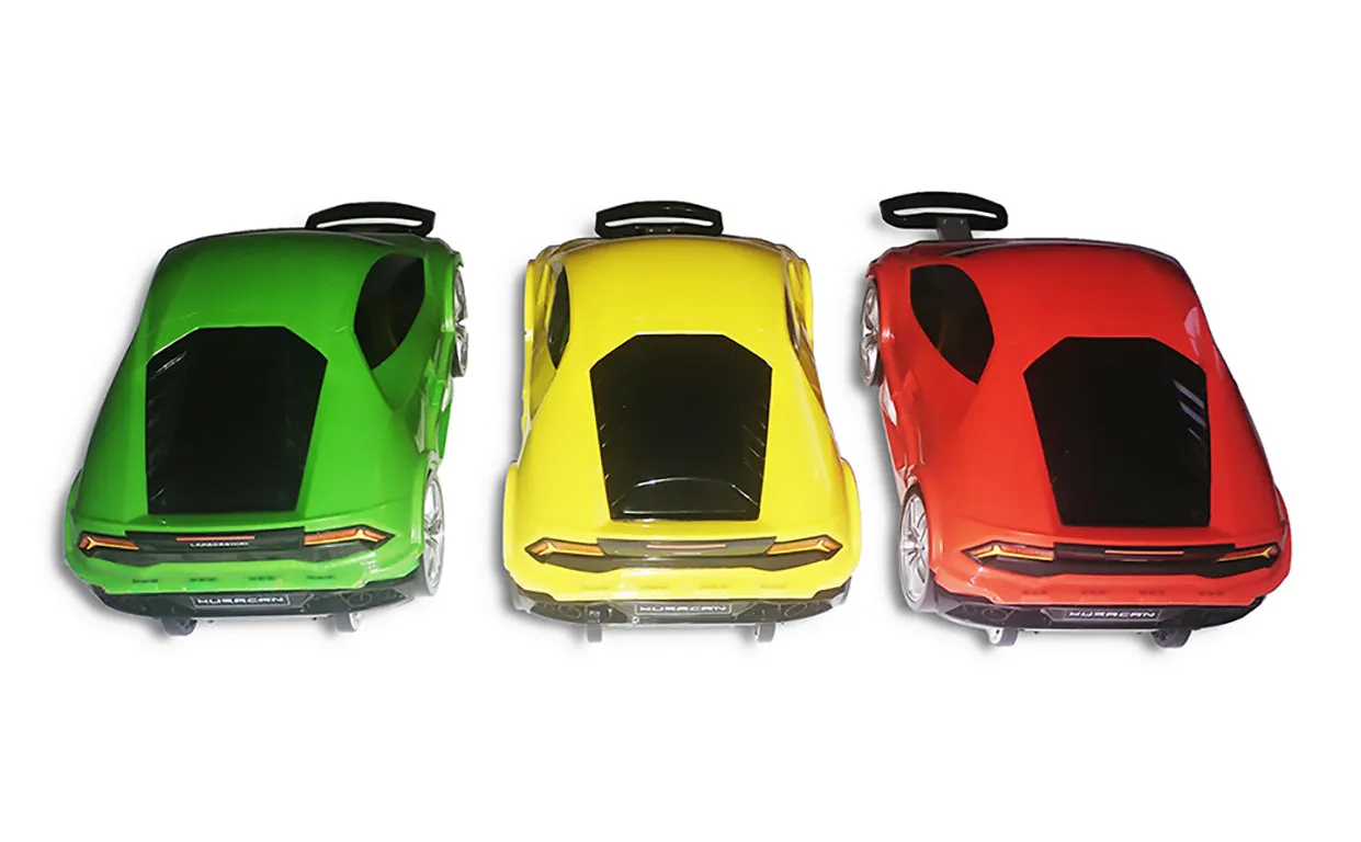 Lambo Cars Trolley Yellow / Red / Green