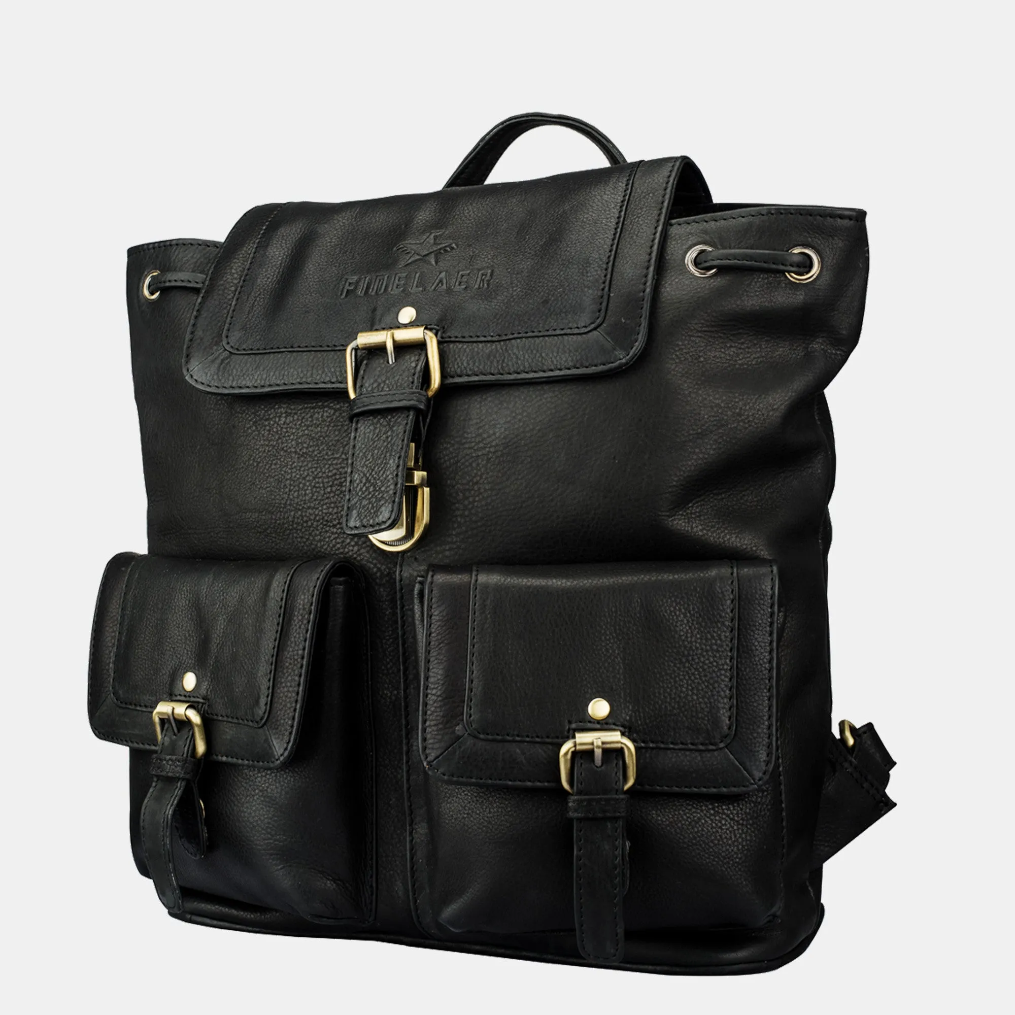 Leather Hiking Backpack Purse For Women