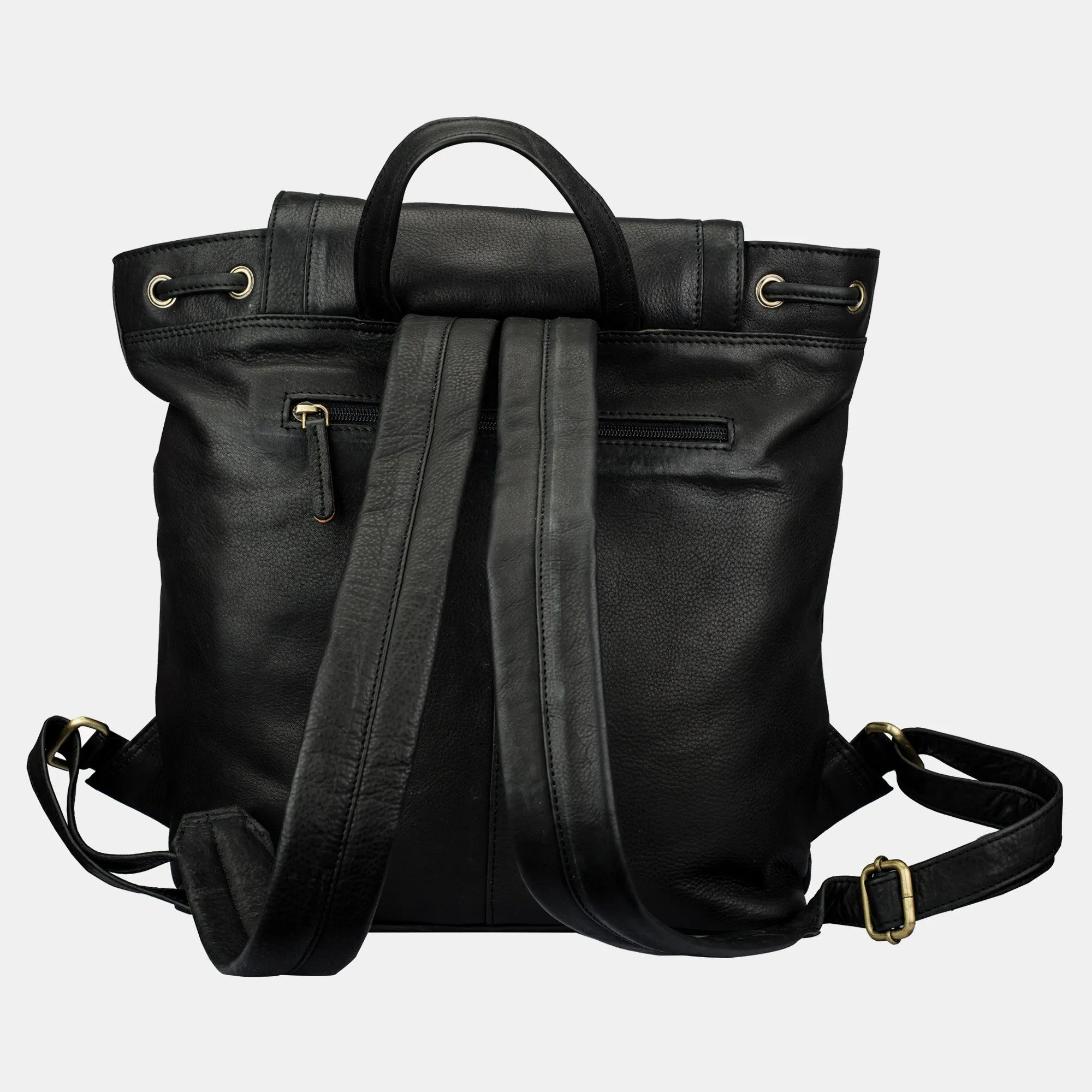 Leather Hiking Backpack Purse For Women