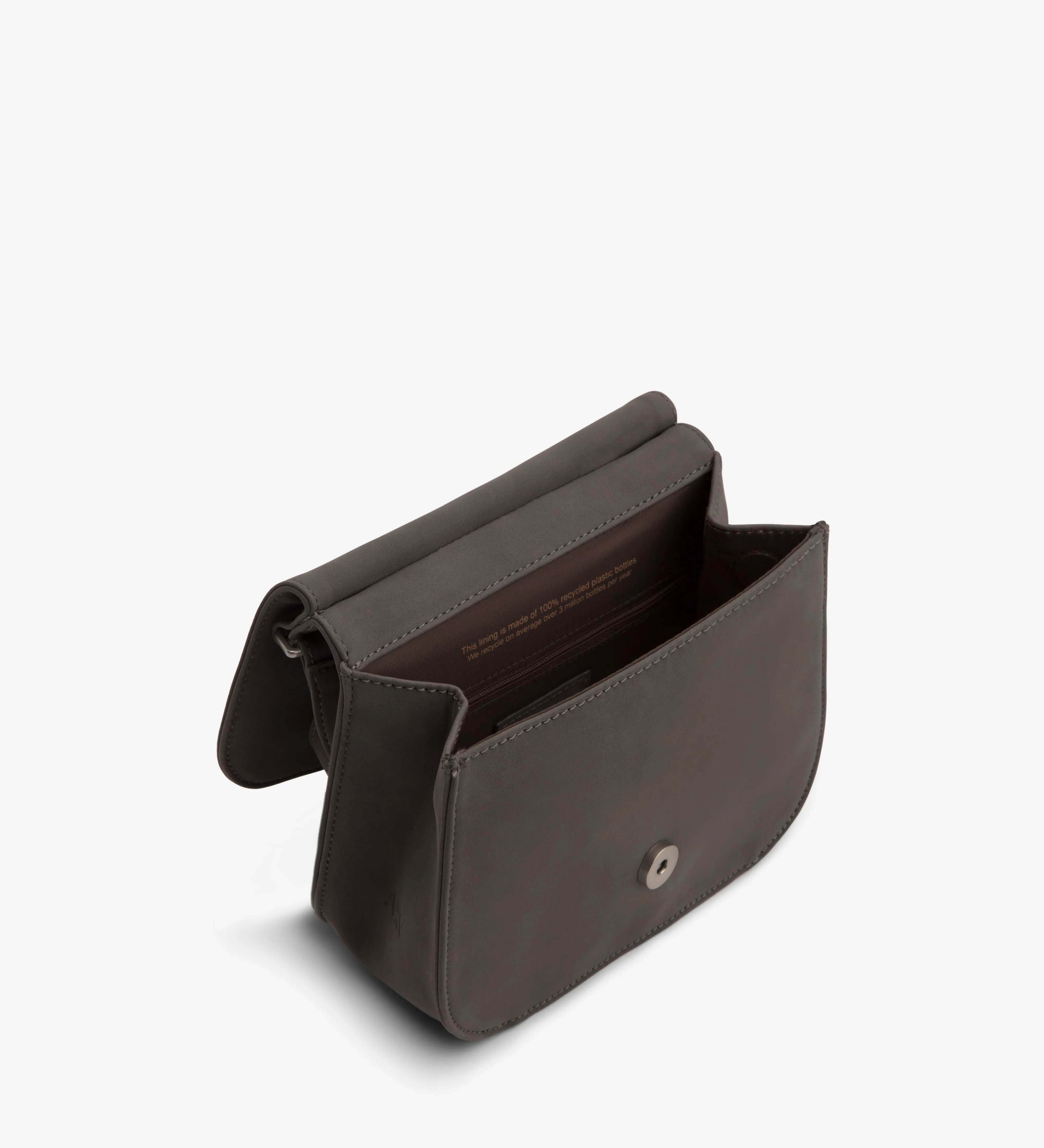 LUNA MINI Faux Suede Saddle Bag