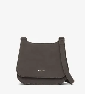 LUNA MINI Faux Suede Saddle Bag
