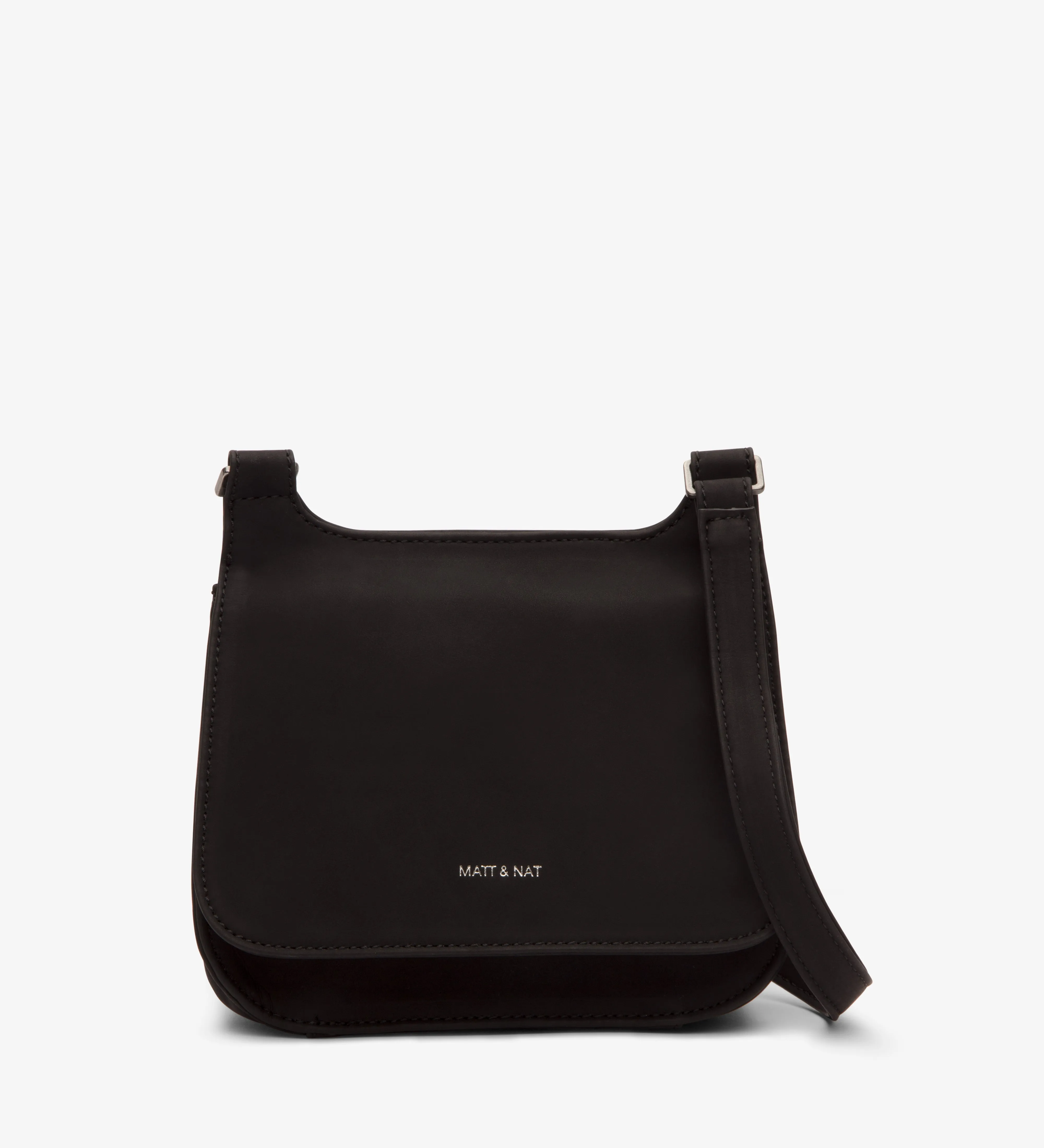 LUNA MINI Faux Suede Saddle Bag