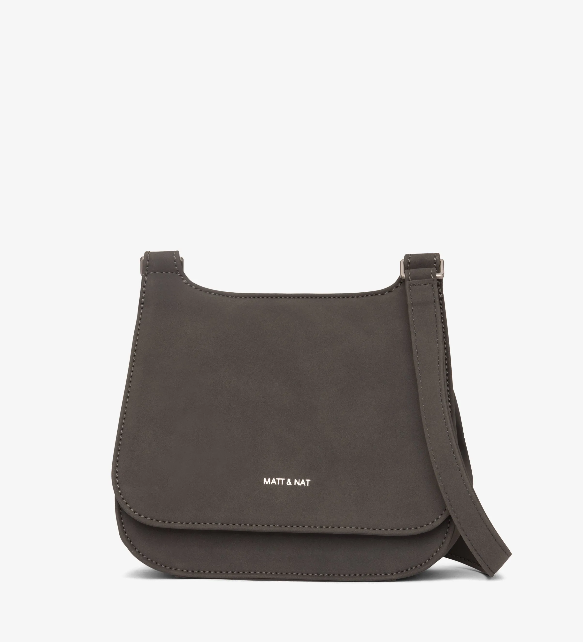 LUNA MINI Faux Suede Saddle Bag
