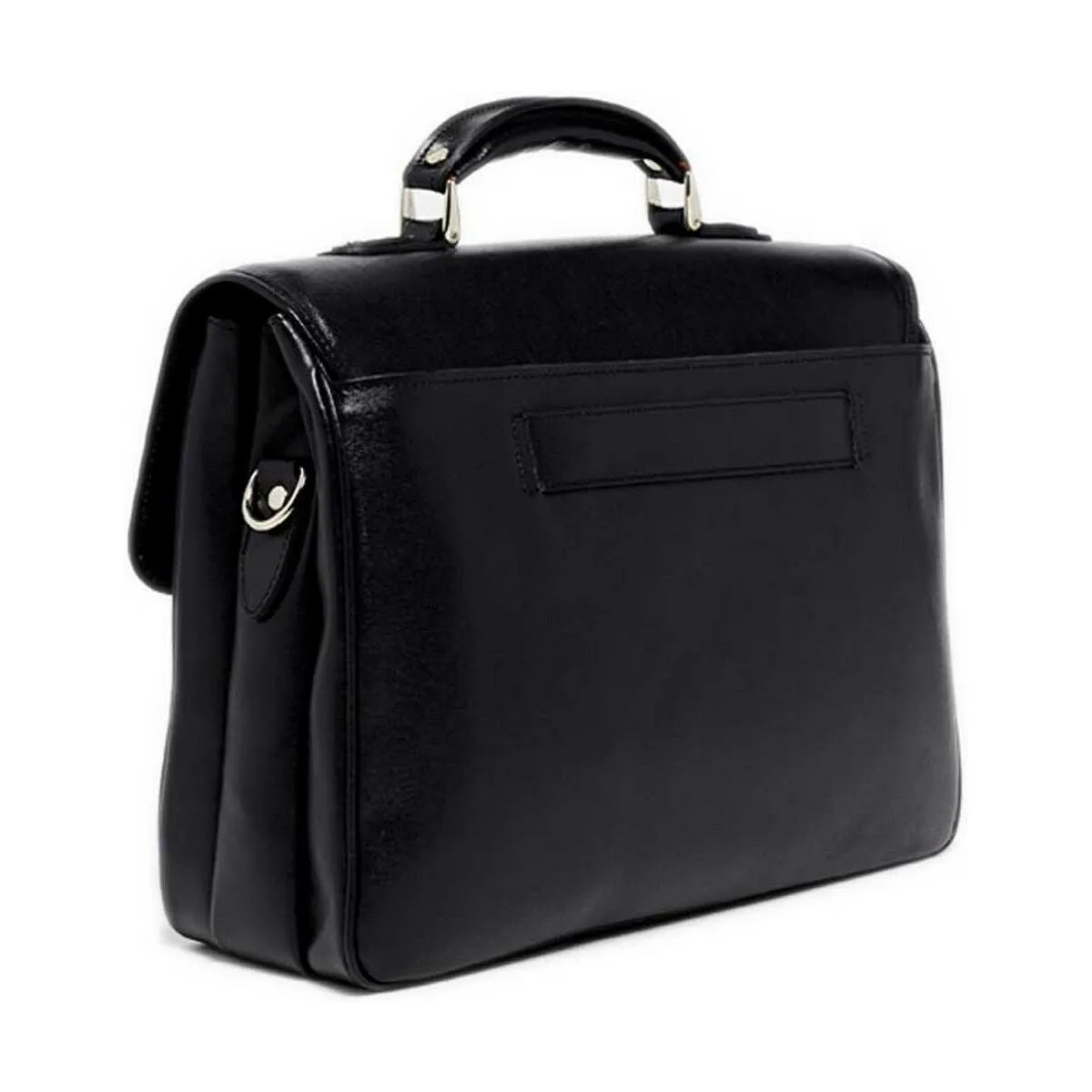 Maison Heritage NEON NOIR Leather Messenger shoulder Bag Black