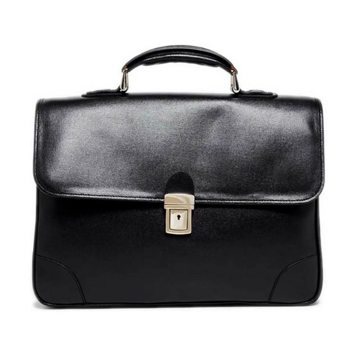 Maison Heritage NEON NOIR Leather Messenger shoulder Bag Black