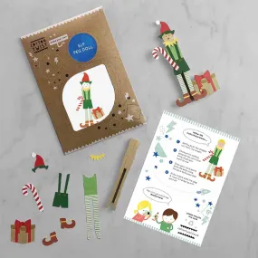 Make Your Own Elf Peg Doll Kit