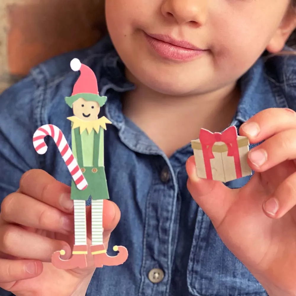 Make Your Own Elf Peg Doll Kit