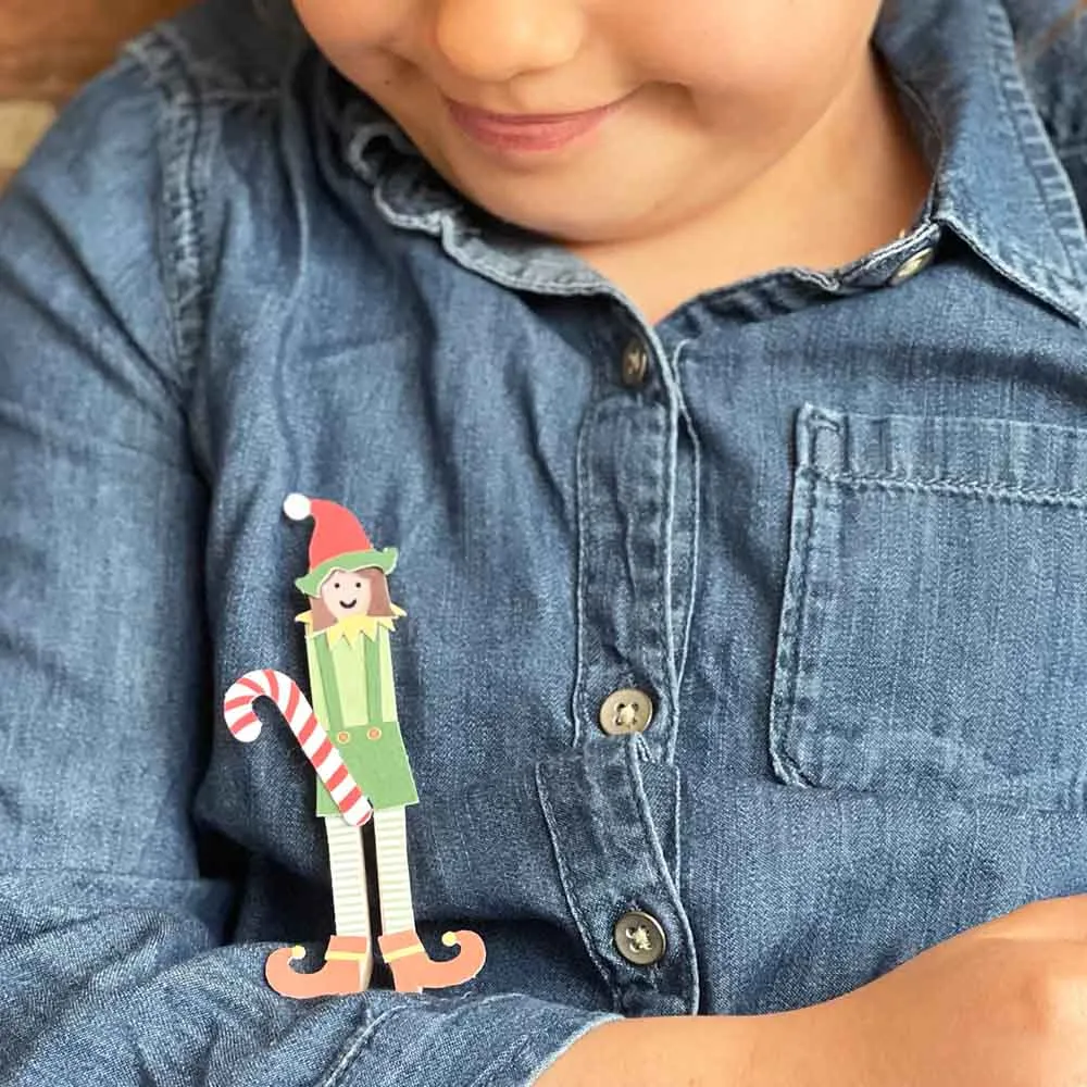 Make Your Own Elf Peg Doll Kit