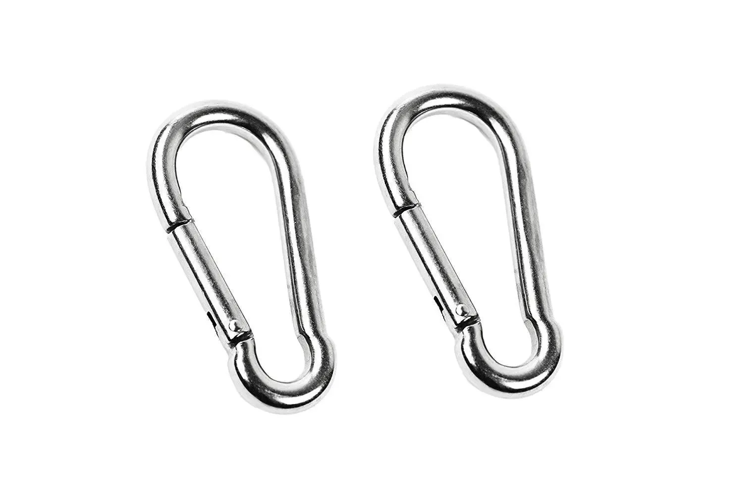 Marine City 316 Stainless-Steel 4” Carabiners/Clip Snap Hook for Climbing, Fishing, Hiking (2pcs)