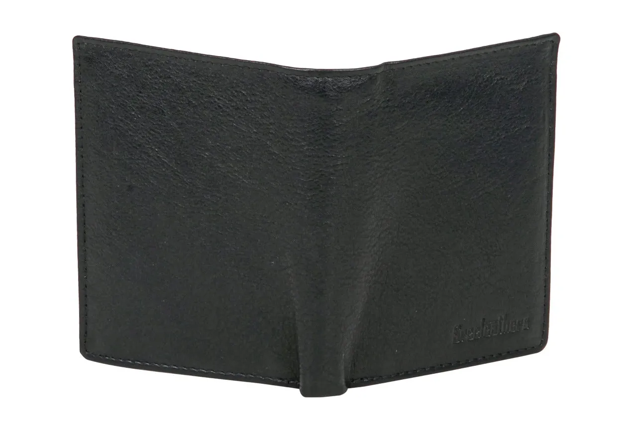 MENS LEATHER WALLET 33610 (BLACK)