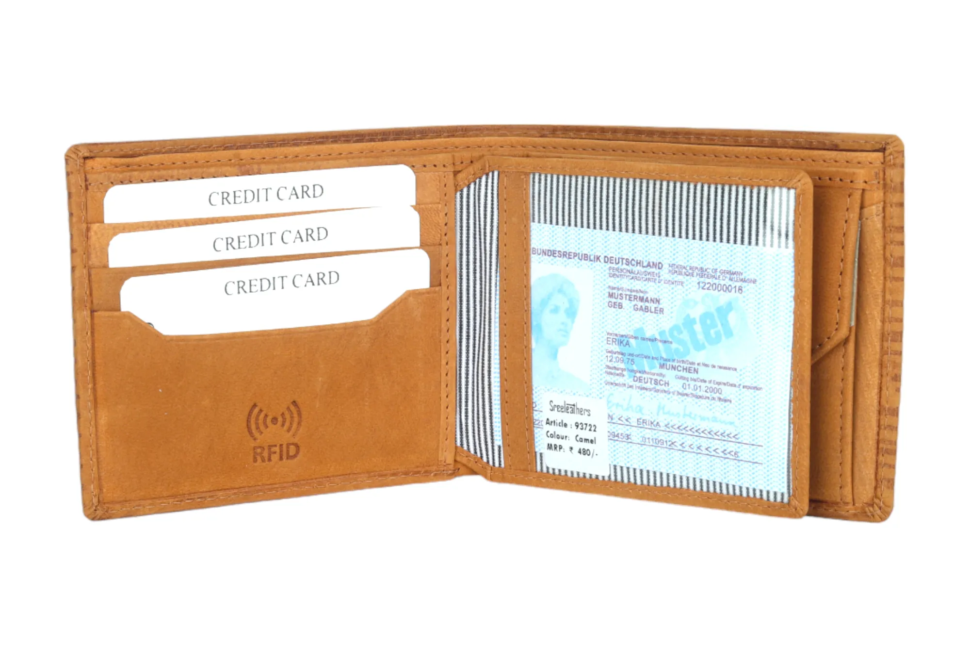 MENS LEATHER WALLET (RFID) 93722
