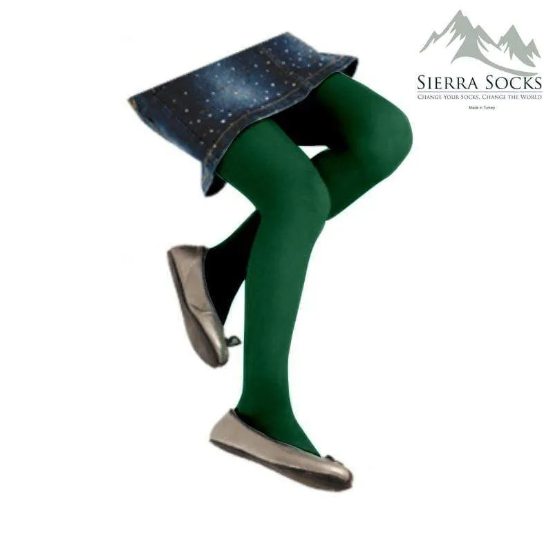 Micro 50 Plain - Flat Knit Year-Round Tights, Girls Tight, Available Differnt Color and Size