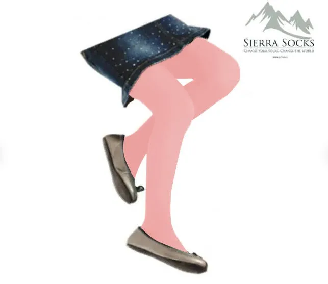 Micro 50 Plain - Flat Knit Year-Round Tights, Girls Tight, Available Differnt Color and Size