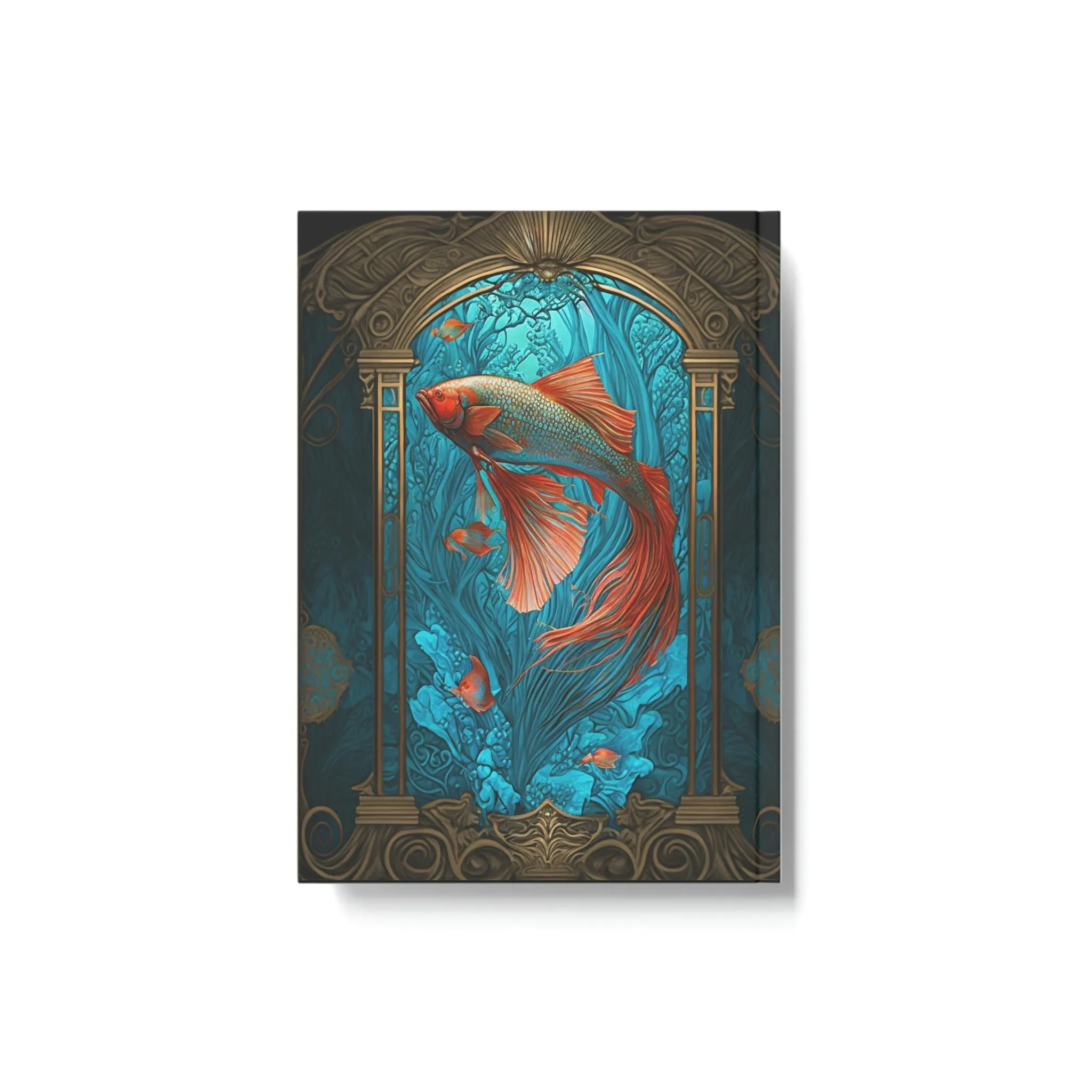 Mucha Style Siamese Fighting Fish (Betta) III Hard Backed Journal