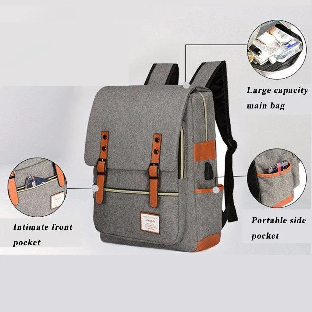 Multi-Function Waterproof USB Charging Backpack