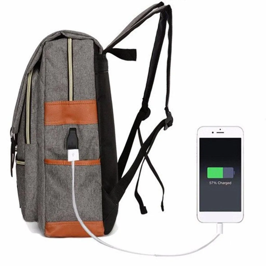 Multi-Function Waterproof USB Charging Backpack