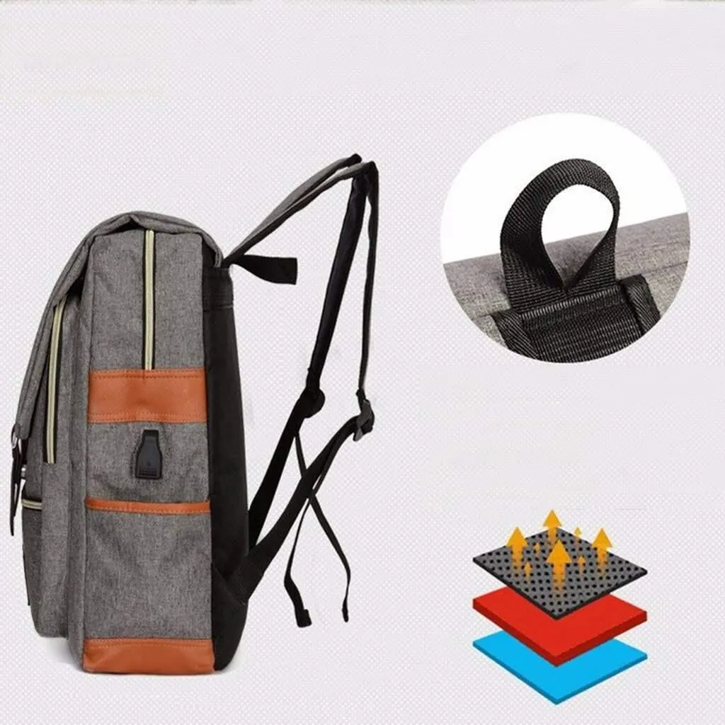 Multi-Function Waterproof USB Charging Backpack