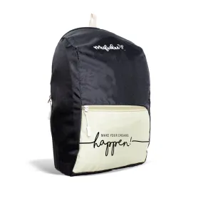 Nano Backpack 15 Ltr Make Your Dream Happen Black   Pistachio