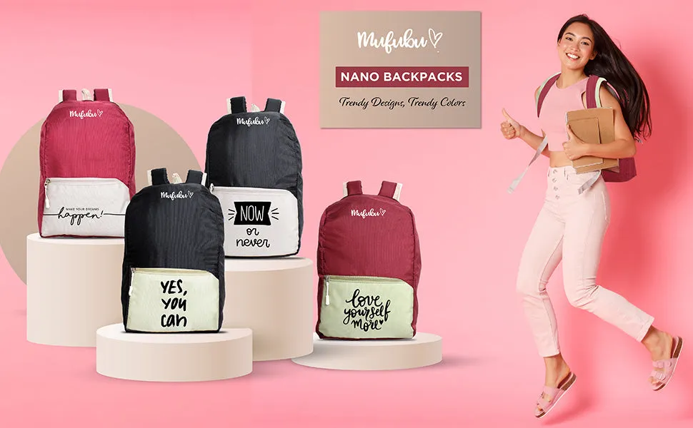 Nano Backpack 15 Ltr Make Your Dream Happen Pistachio Wine