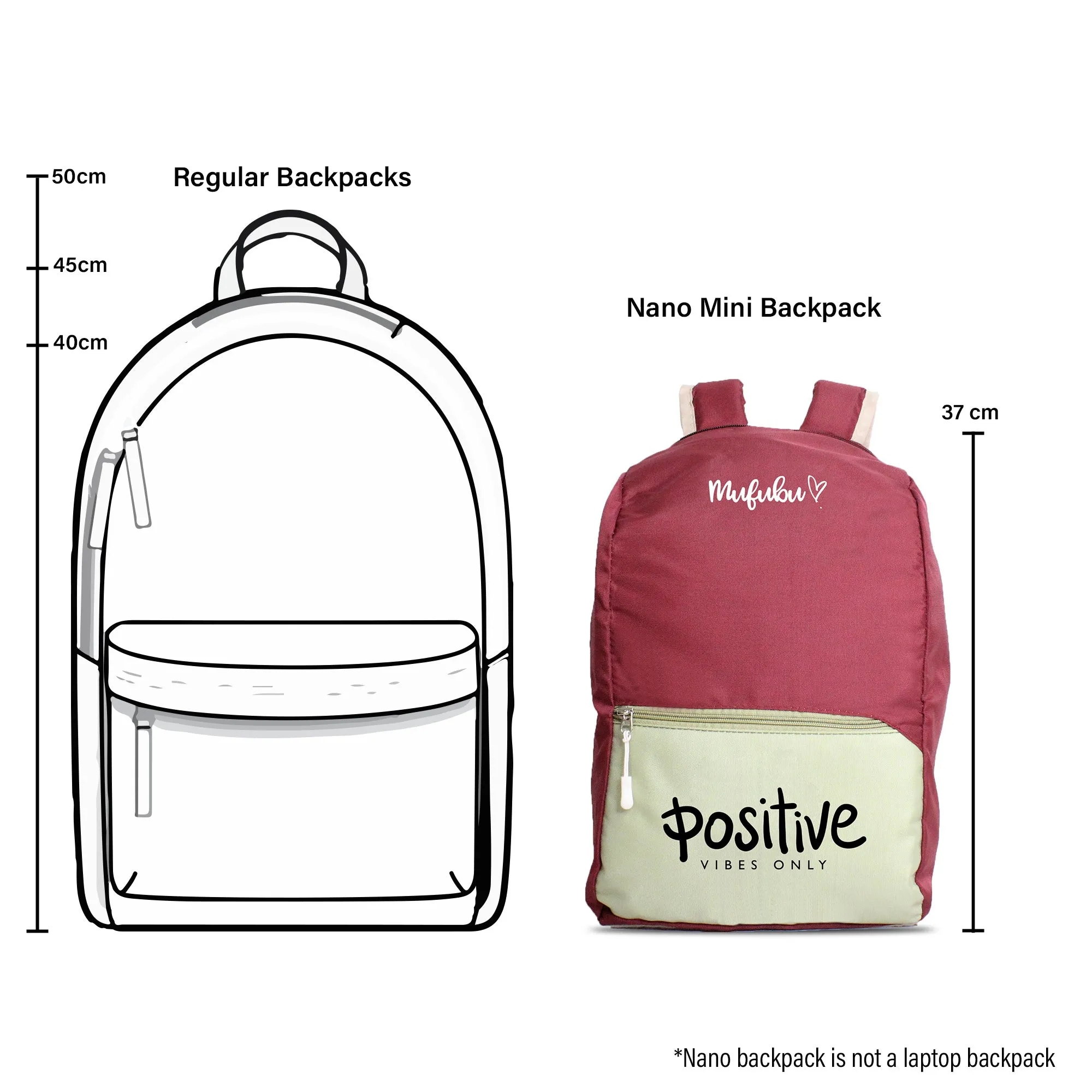 Nano Backpack 15 Ltr Make Your Dream Happen Pistachio Wine