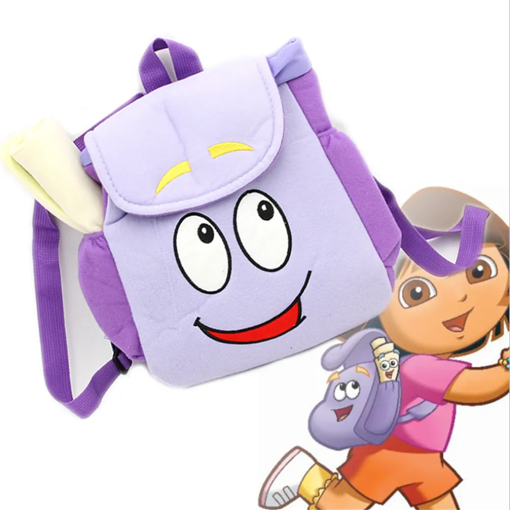New Kindergarten Purple Dora Explorer Backpack with Map