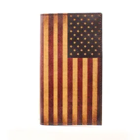 Nocona Vintage Flag Rodeo/Checkbook Wallet
