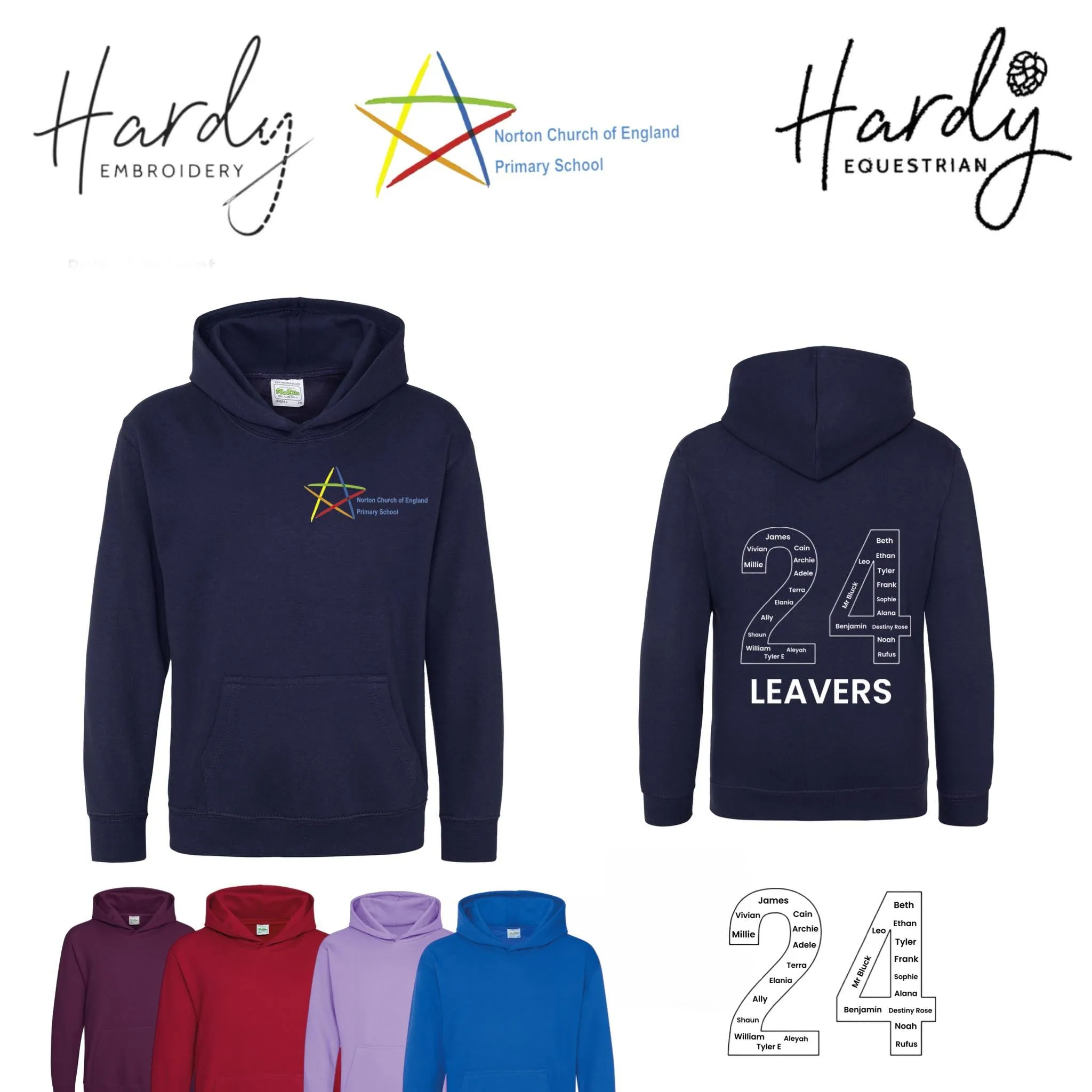 Norton Primary School Leavers Hoodie 2024